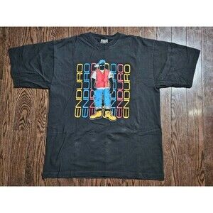 Vintage Enduro Sports XL Single Stitch Black Shirt 90s Y2K, Hip Hop, Rap